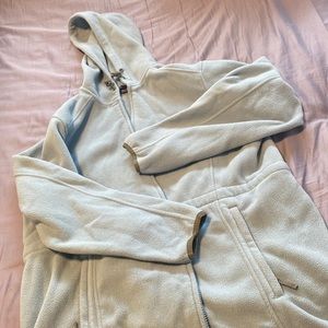 Fleece Zip Up Jacket Lands End 1X